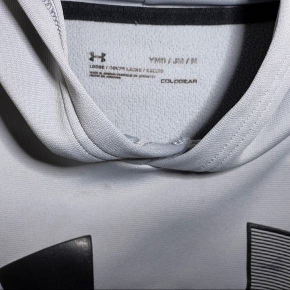 Under Armour Hoodie.  Size (Youth Small) Color (Gray) - Picture 2 of 3